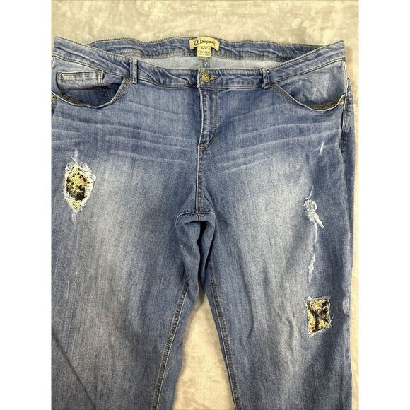 Women’s Democracy Denim Jeans Flex-Ellent Medium Wash Straight Plus Size 24W - Picture 6 of 13